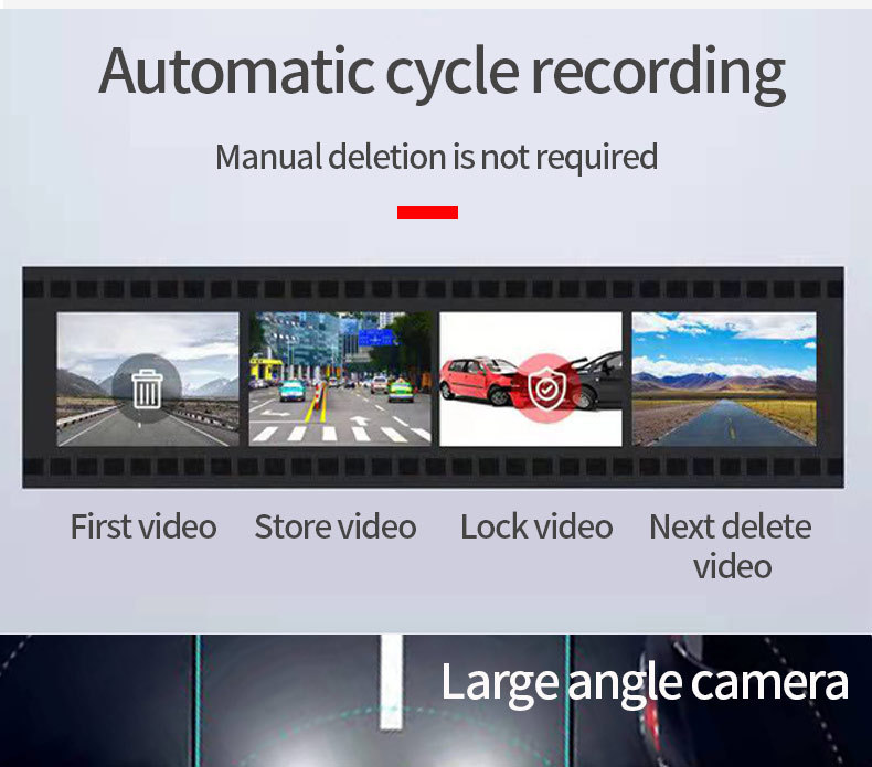 Popular Foreign Trade Metal Car-Mounted Android Large-Screen USB Dashcam with Adas Driving Assistance