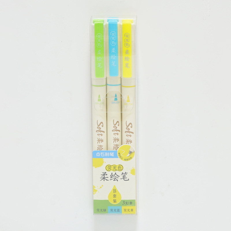 TSINGDS-827 Marcador de cabeza suave Cuenta de mano Diseño de estudiante Pintado Pintado Pintado Arte Animación Animación Acuarela