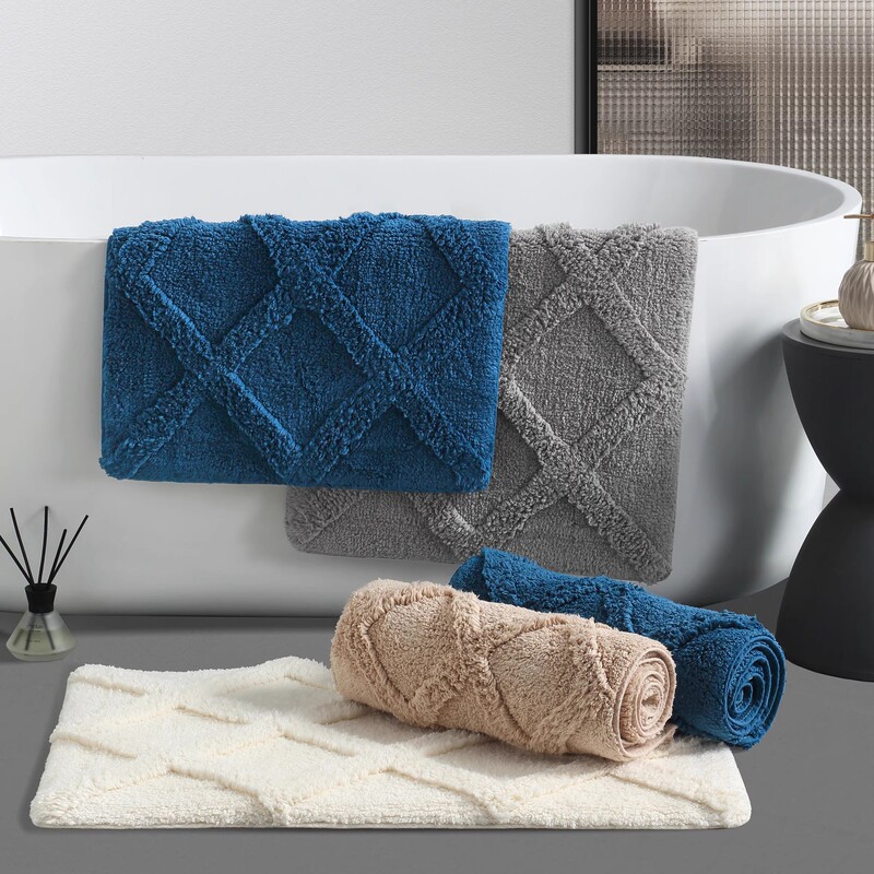 Hilton Five-star Hotel Pure Cotton Floor Towel Bathroom Non-slip Toilet Bathroom Absorbent Bathroom Thickeneded Floor Towel