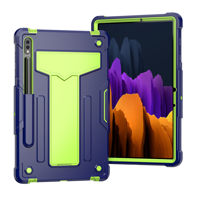 Suitable for Samsung Tab S8 X700 robot silicone tablet case shockproof S8 Plus protective case PC bracket