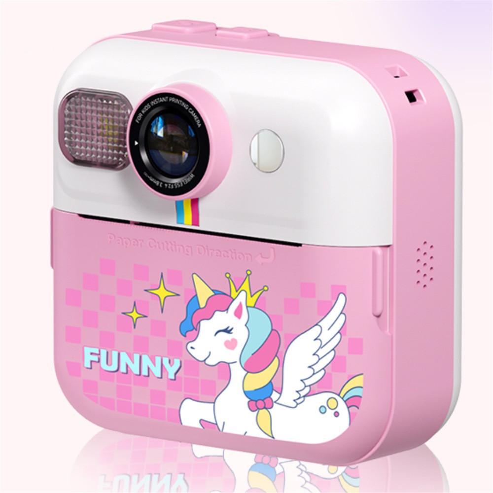 Nueva cámara de impresión Cámara digital para niños Polaroid lindo juguete de dibujos animados mini cámara de impresión HD