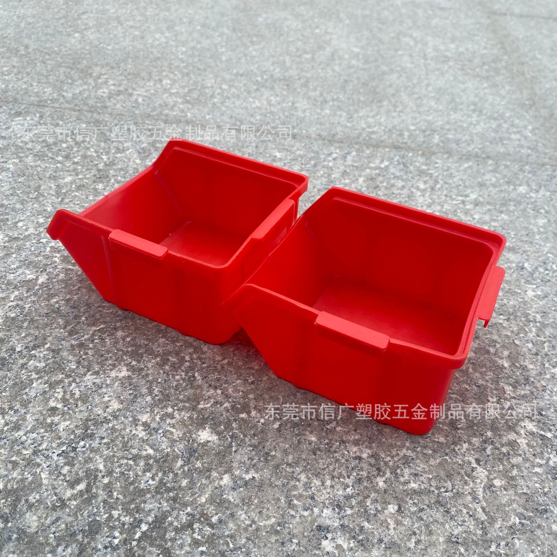 加厚斜口零件收纳盒电子元件物料螺丝收纳箱仓库五金背挂式零件盒