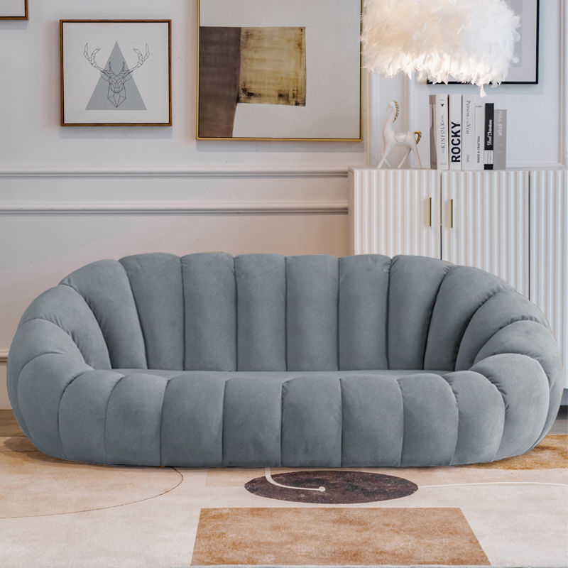 Sofá de calabaza de lujo ligero en línea pequeño dormitorio doméstico sala de estar perezosa encantadora doble sofá de tienda de tatami