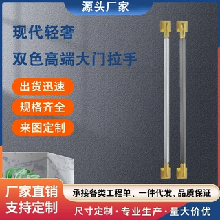 现代简约拼色大门长拉手 售楼部写字楼商场双开玻璃门豪华门把手