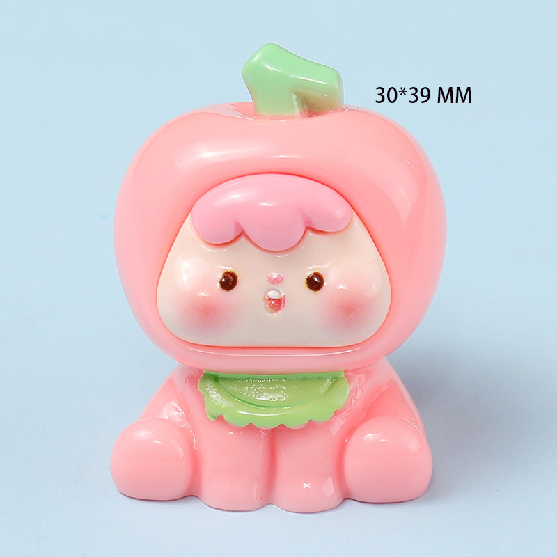 树脂卡通四代水果崽崽diy饰品配件车载微景观小摆件萌粒盲袋材料|undefined
