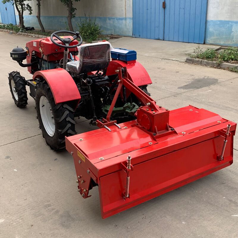 单缸矮架四轮带旋耕机