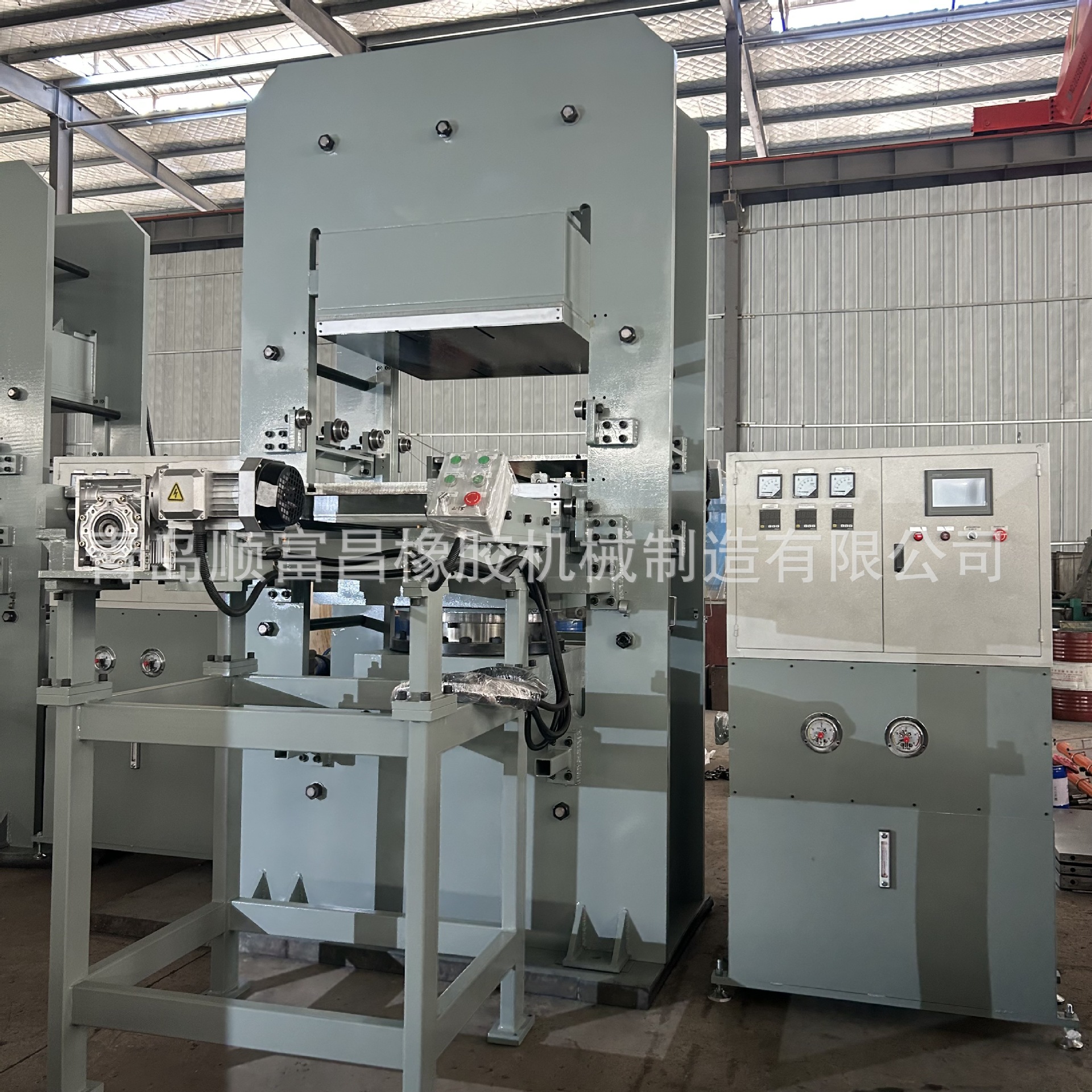 双层前后自动推拉框式硫化机 电机驱动丝杠自动推拉平板硫化机