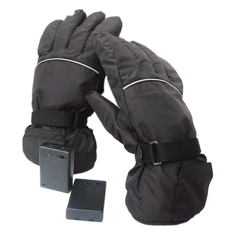 Зимние перчатки с USB-подогревом, лыжные перчатки с подогревом, хлопковые перчатки с подогревом на всю ладонь, теплые перчатки с питанием от аккумулятора