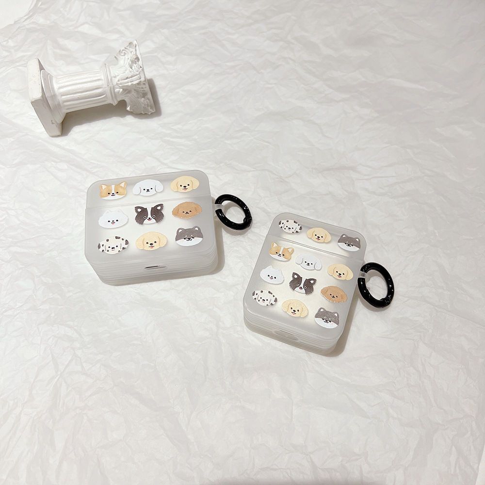 Nicho de dibujos animados de pantalla completa para perros gatos para Apple auriculares airpods 4 cubierta de protección pro3 auriculares cubierta
