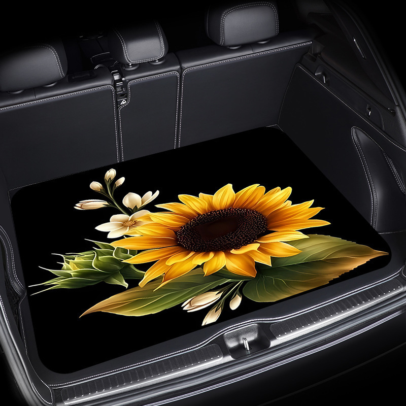 Cross-Border Temu American-Style Car Trunk Mat, Wear-Resistant, Dirt-Resistant, Easy to Care For, Decorative Floor Mat, Skin-Friendly, Dust-Proof, Soundproof Mat