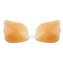 跨境女士聚拢隐形文胸薄款布面婚纱硅胶胸贴前开扣无钢圈胸罩批发