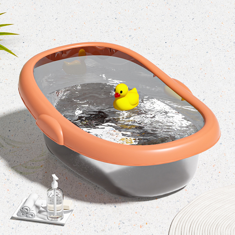 Fashionable newborn baby bathtub baby bathtub children's bathtub thickened newborn baby can sit and lie down luxurious bathtub