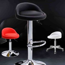 吧台椅升降椅转椅现代简约椅子前台旋转圆椅小办公调节高脚椅凳B&
