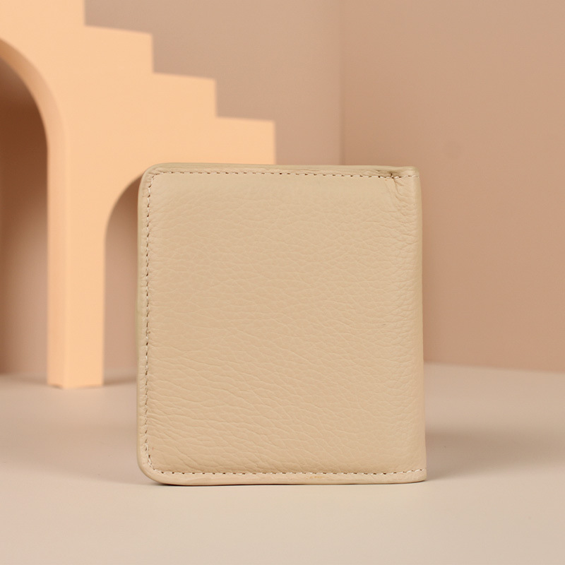 Primera capa de cuero genuino monedero multifuncional anti-robo cepillo pequeña tarjeta de cambio bolsa de gran capacidad de almacenamiento transfronterizo bolso de las mujeres al por mayor