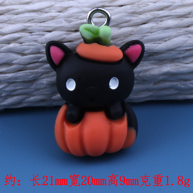 国境を越えた人気のハロウィン樹脂アクセサリーイースター DIY ジュエリーペンダントキーホルダー冷蔵庫マグネット装飾材料|undefined