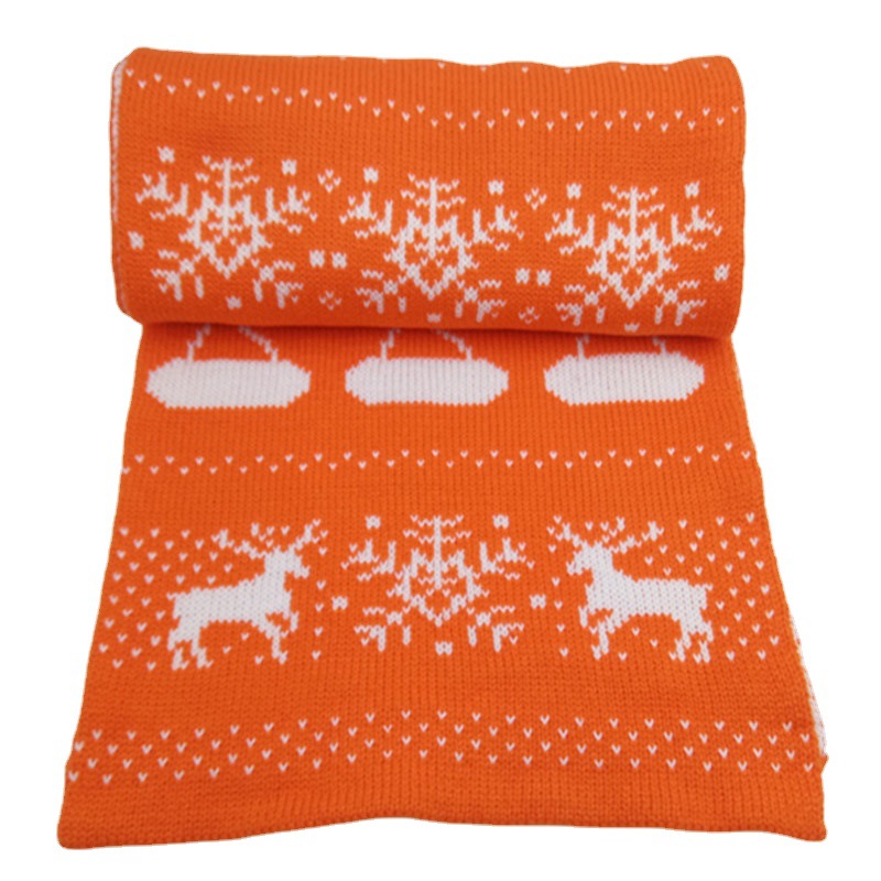 Fábrica al por mayor muñeca de juguete de lana pequeña bufanda Inglés Jacquard de punto bufanda para mascotas modelos adultos se puede personalizar