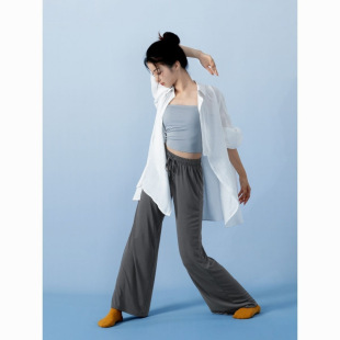 [super light material] Chinese dance style body classical dance costume modern dance shirt elegant long sleeve loose