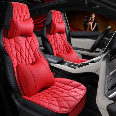 Four Seasons Pad — Car Seat Cushion, Cross-Border Wholesale - chinese-red-three-small-pieces