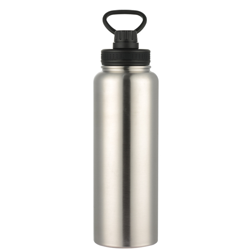 Gran capacidad superventas europeo y americano 304 Acero inoxidable paja espacio olla aislamiento taza deportes hervidor portátil mango taza