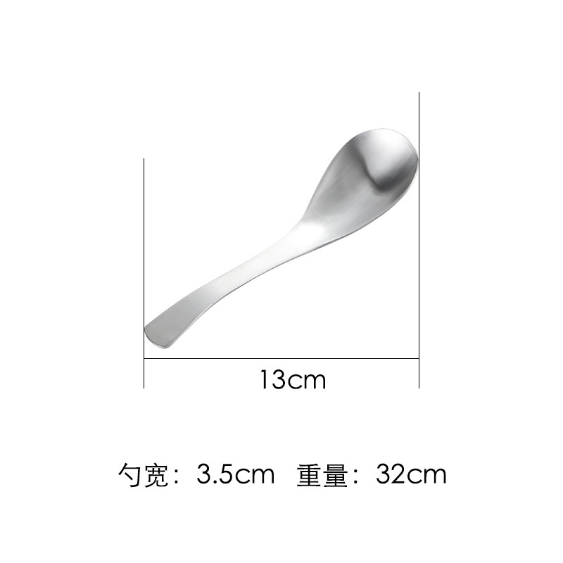 304 ステンレス鋼スプーン家庭用スプーン厚みのある子供と大人のスープと食事用スプーン丸底ゴールドディナースプーン|undefined