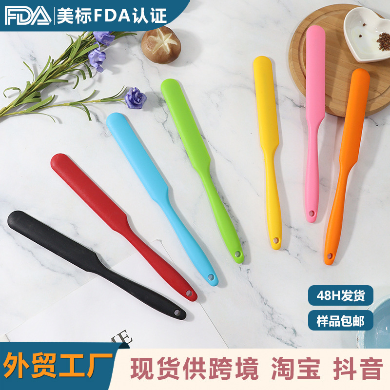 Silicone spatula long silicone spatula food grade color silicone spatula smear cream silicone spatula wholesale