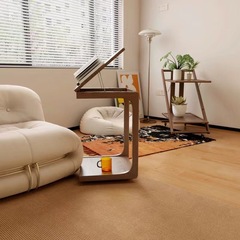 実木茶のいくつかのプーリを持って移動可能なコンピュータの机の客間の小さい部屋のいくつかの寝室はベッドの頭の小さいお茶のいくつかを覆うことができます。