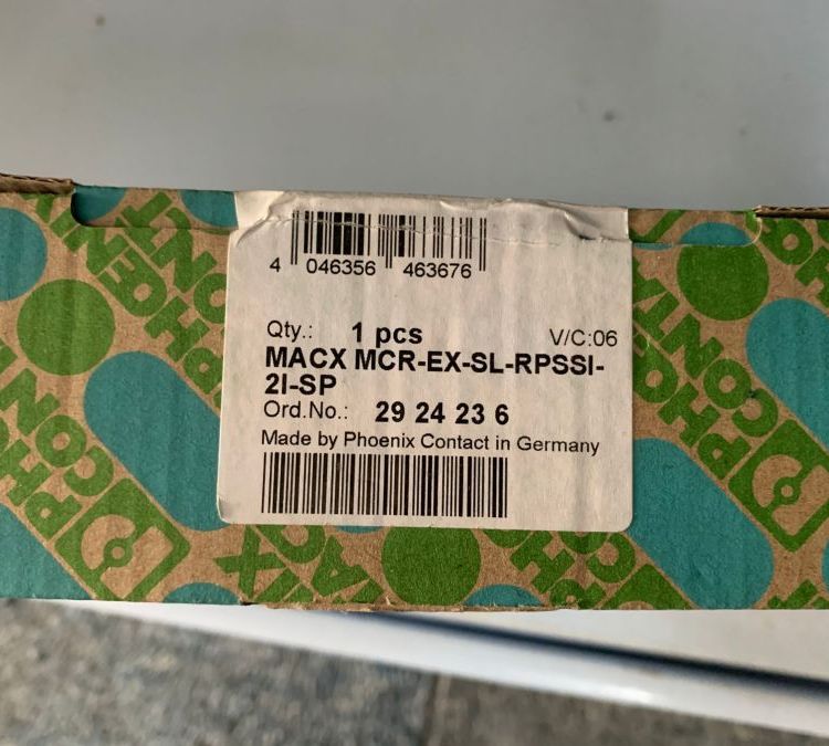 PHOENIX菲尼克斯馈电隔离器MACX MCR-EX-SL-RPSSI-2I-SP 2924236