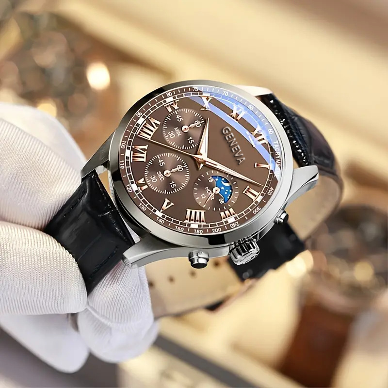 Swiss watch, belt, men's quartz watches, men's watch, direct factory sales, high-quality style 2