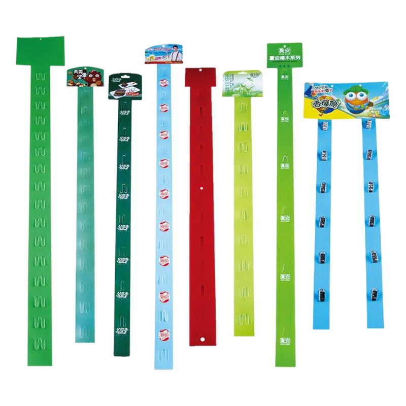 Manufacturer Custom-Made Color-Printed Plastic Strips, Supermarket Hanging Strips, Exhibition Display Hanging Strips, Transparent Injection-Molded Hanging Strips, Pp Hanging Strips
