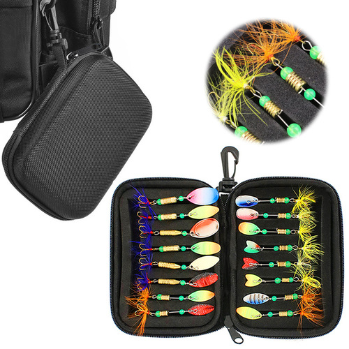 EVA Lure Storage Bag with External Attachment for Waver and Rotating Composite Flash Lure Set, Wholesale Fishing Gear Bag