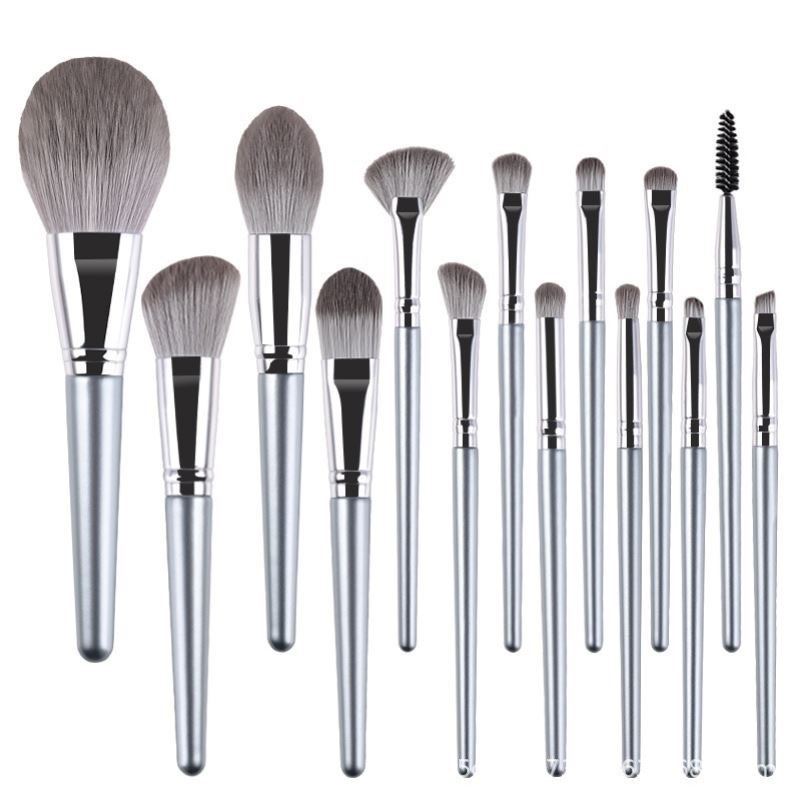 14-Piece Makeup Brush Set for Beginners, Ultra Soft Complete Powder Brush Set, Eyeshadow Brushes, Blush Brushes, Beauty Tools