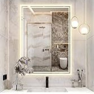 Smart Bathroom Mirror Nordic Style Home Luminous Bathroom Mirror Dressing Table Washstand High-Definition Bathroom Decorative Mirror