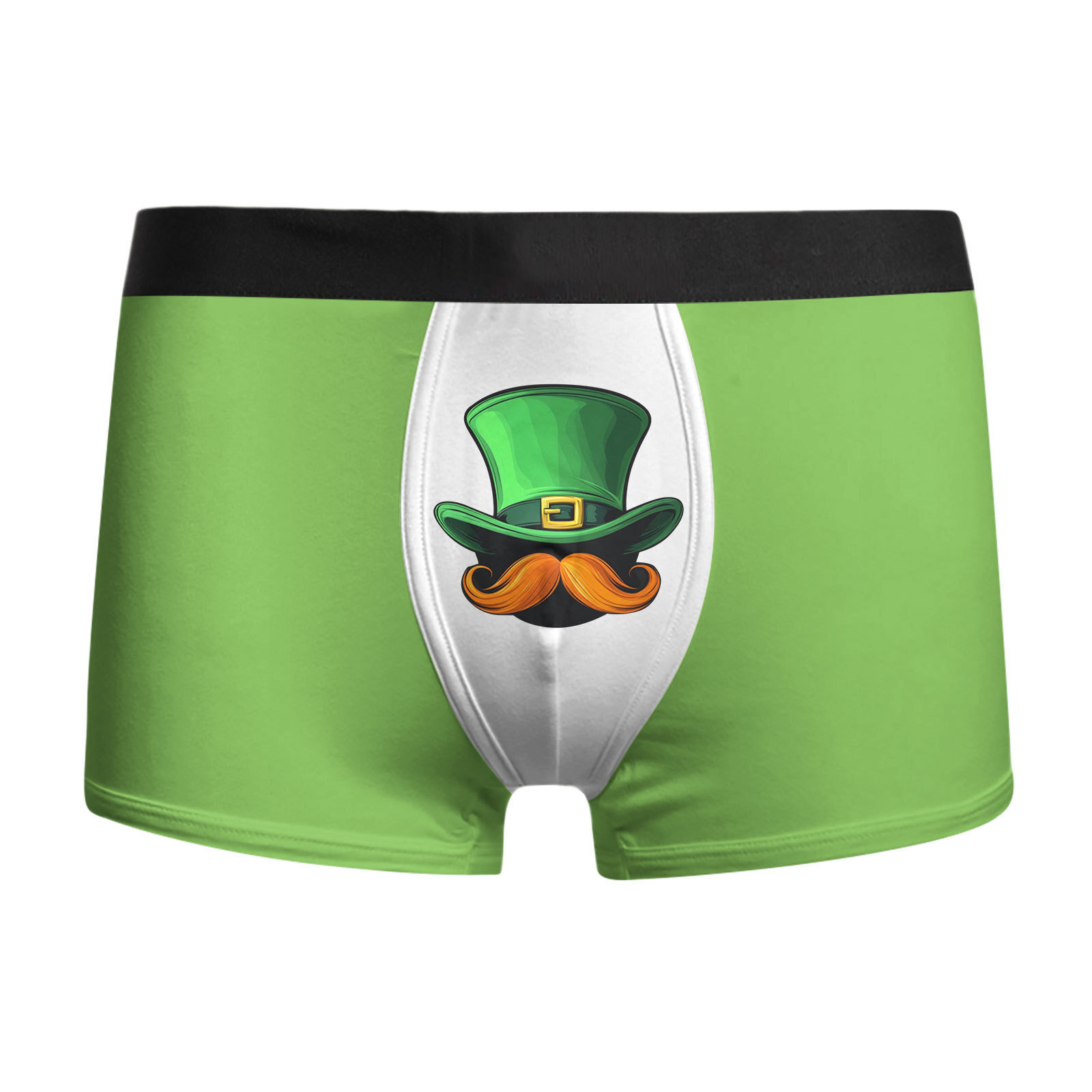 Ropa interior para hombres, ropa interior para hombres, calzoncillos bóxer transpirables baratos, pantalones cortos bóxer con estampado de trébol de cuatro hojas de vacaciones MP01