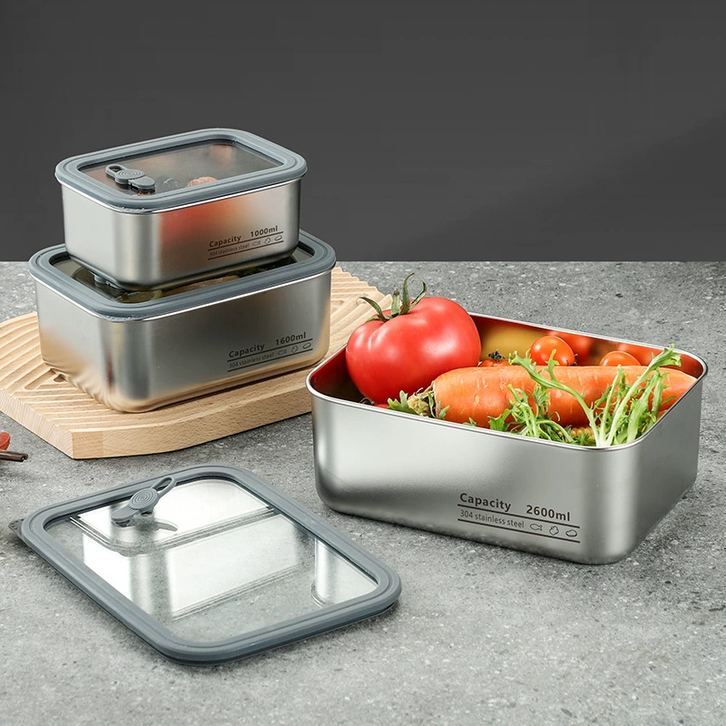 Glass lunch box stainless steel, mini box, (Cross-border trading), wholesale