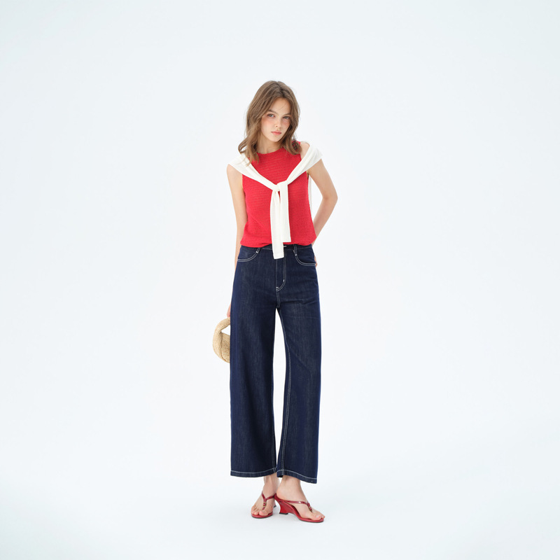 Light Luxury Tencel Jeans for Women, Summer Thin Style, Anti-Fade Fabric, High-Waisted, Loose Straight-Leg, Figure-Flattering, Workwear, Cropped Pants Light Luxury Tencel Jeans for Women, Summer Thin Style, Anti-Fade Fabric, High-Waisted, Loose Straight-Leg, Figure-Flattering, Workwear, Cropped Pants