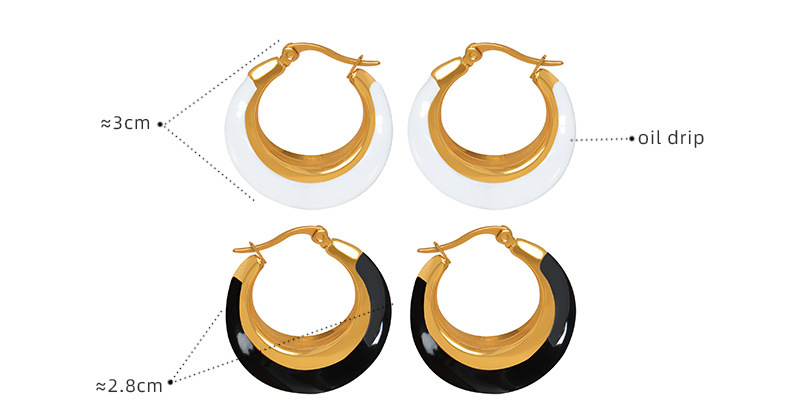 10g Weight 0.03µm-0.05µm Gold Plating Thickness PVD Coated Gold Plating Process 304 Stainless Steel Ear Needle Material Real Gold Plated Plating Material PVD Coated Real Gold Plated 18K Gold U Shape Titanium Steel Elegant Waterproof Non Tarnish Earrings
