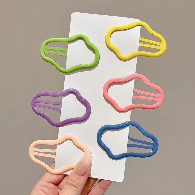 Pinza bb de color dopamina para niños cabello roto estrella de cinco puntas horquilla para niñas que no lastima el cabello, pinza para el cabello con flequillo para bebés, accesorios para el cabello lindos