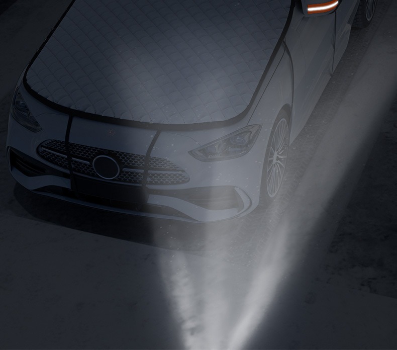 Universal Winter Snow Shield, Snow and Frost Protection, Car Front Glass Sunshade, Sun Protection Half Car Cover