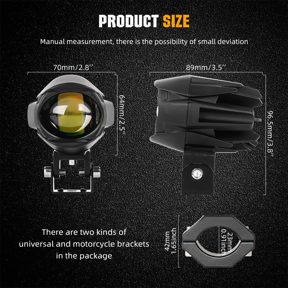 Cross-border hot sale car and motorcycle spotlight LED modified external lens waterbird monocular binocular auxiliary headlamp