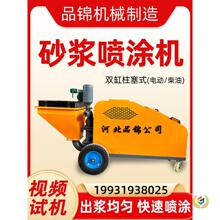 多功能水泥砂浆喷涂机喷浆机粉墙机抹灰机批墙机液压柱塞式拉毛机