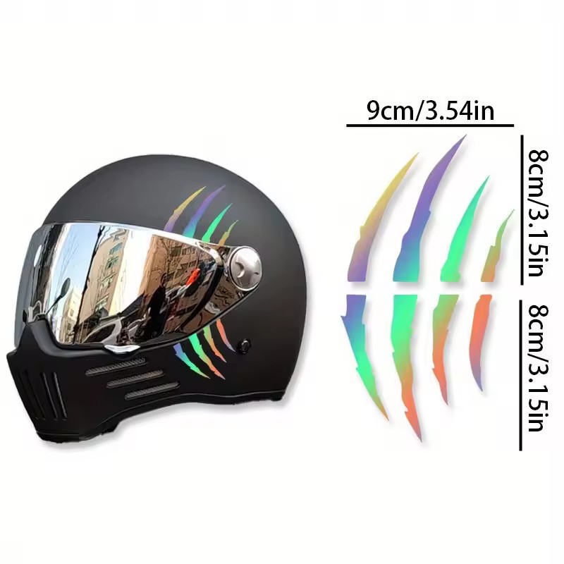 Monster Ghost Claw Scratch Sticker Personalisierte Kreative DIY Offroad Motorrad Helm Dekoration_voghion.com