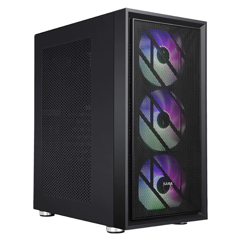 Подходит для ATX корпусов Xianma Sama Suzaku AIR — передняя панель корпуса с металлической сеткой/двухсторонними отверстиями для теплоотвода