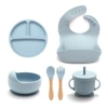Grey-blue six-piece set