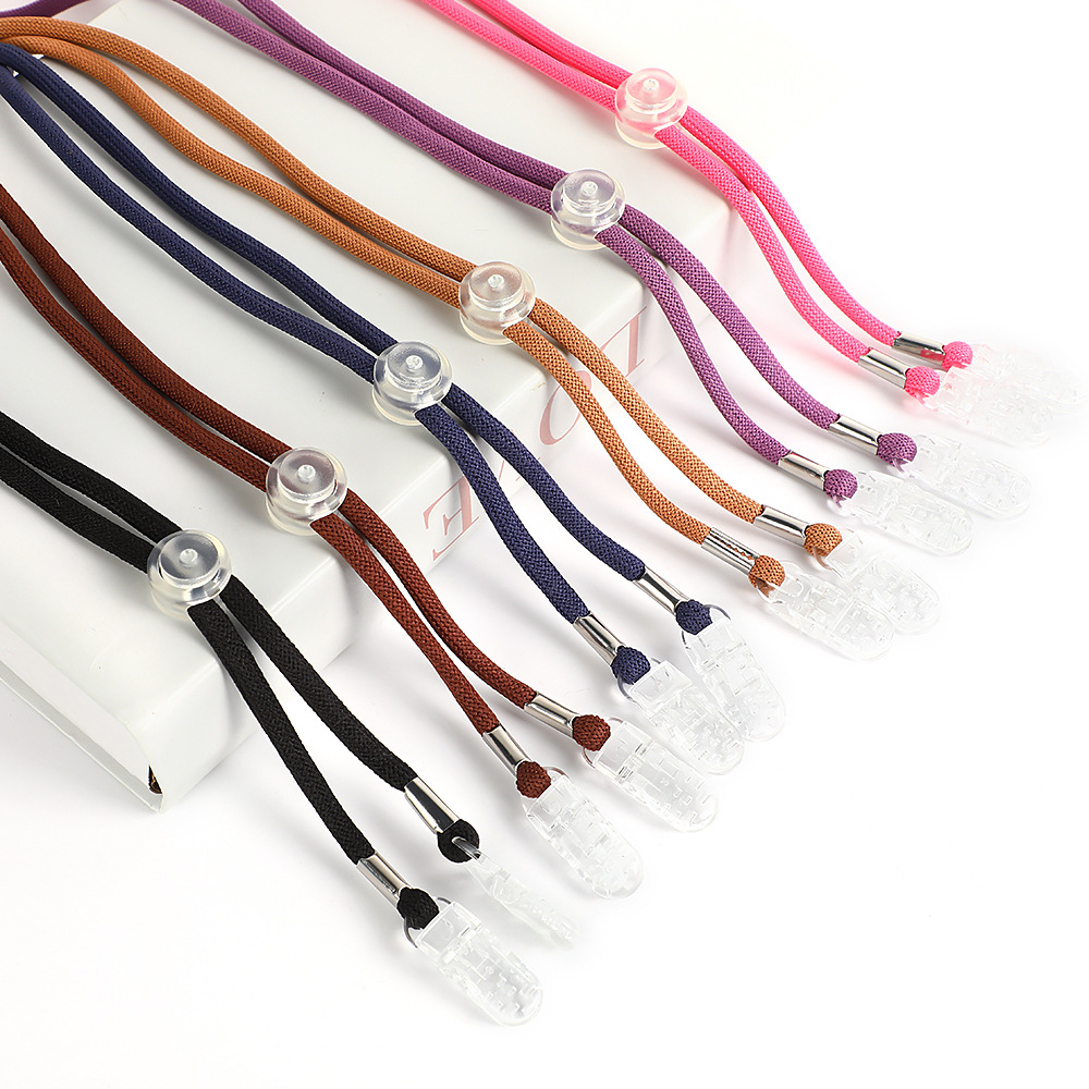 New Korean-Style Adjustable Windproof Hat Clip Dopamine Solid Color Anti-Drop Strap Fisherman Hat Sun Hat Universal Hat Strap Versatile