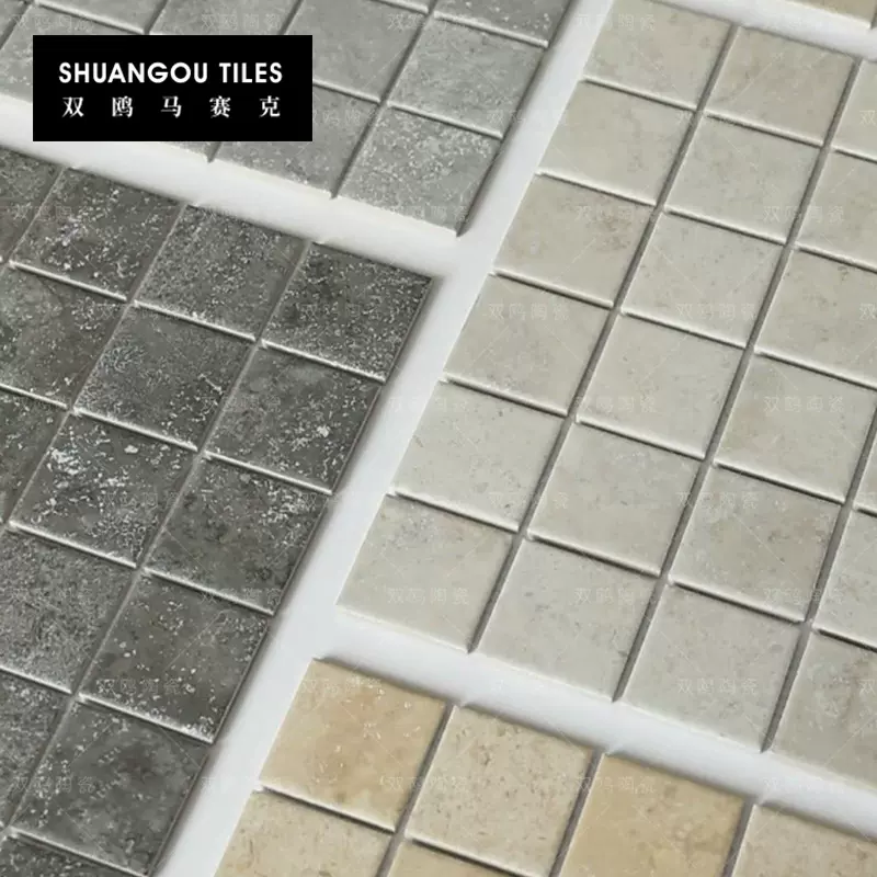 双鸥游泳池陶瓷莱姆石浴室厨房阳台咖啡餐厅陶瓷马赛克室内墙地砖