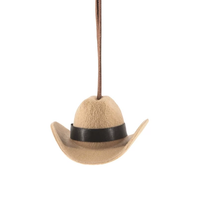 Car hanging Xizang-Style Handmade Peace Knot Pendant - cowboy-hat-charm-khaki