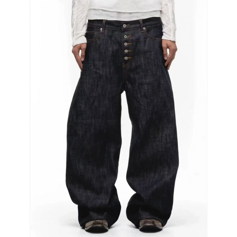 High-Rise Nofaith American-Style Japanese Red-Edged Selvedge Heavy-Duty Trendy Unisex Stiff Curved Blade Jeans High-Rise Nofaith American-Style Japanese Red-Edged Selvedge Heavy-Duty Trendy Unisex Stiff Curved Blade Jeans