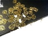 Golden metal bracelet handmade, pendant, jewelry charm, accessory, 12mm, for luck