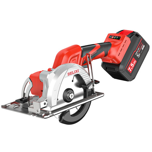 Delixi electric circular saw brushless push saw lithium battery rechargeable woodworking portable saw marble machine cutting machine disc saw