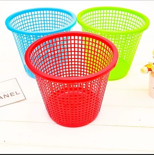 Plastic hollow trash can sundries storage bucket living room kitchen bathroom small trash can office wastebasket